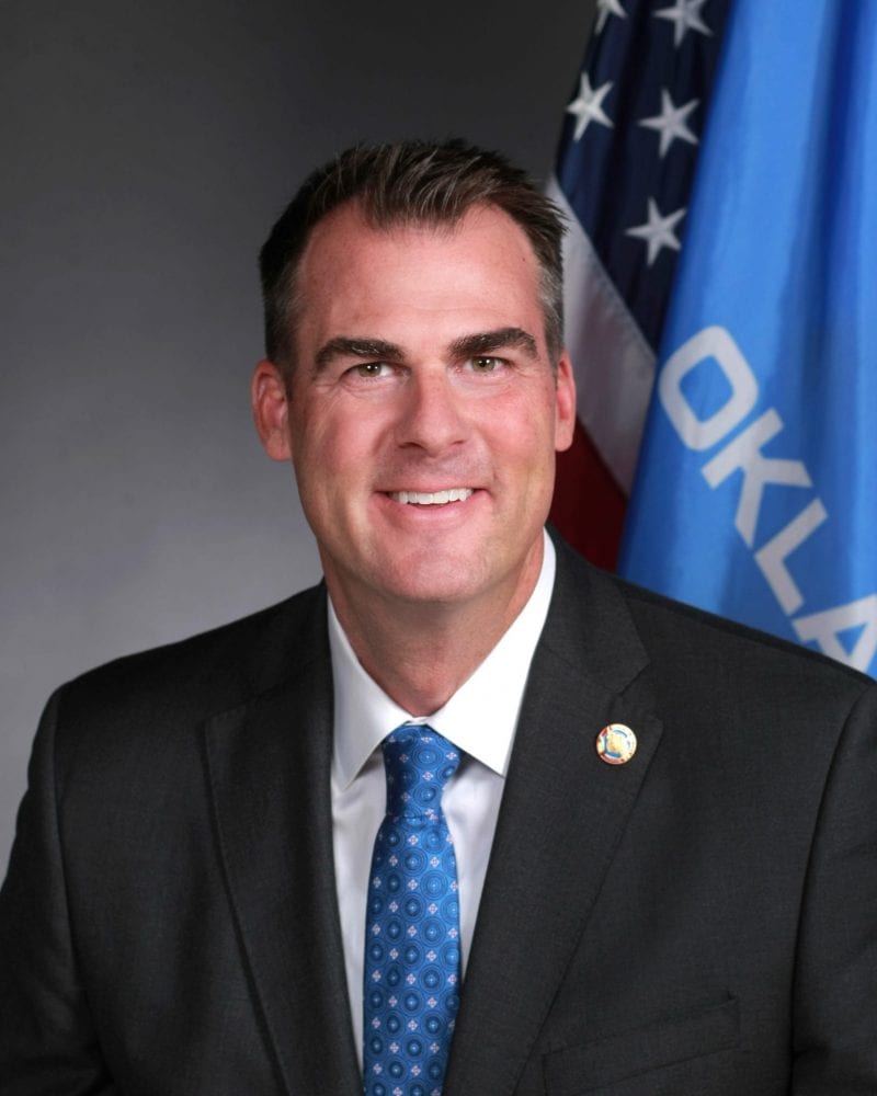 Official photo of Oklahoma Governor Kevin Stitt